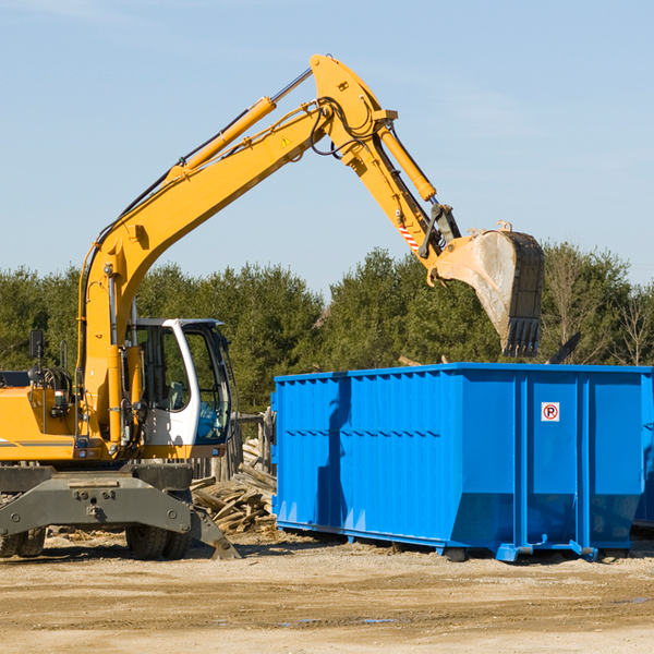 are there any restrictions on where a residential dumpster can be placed in Farmington GA